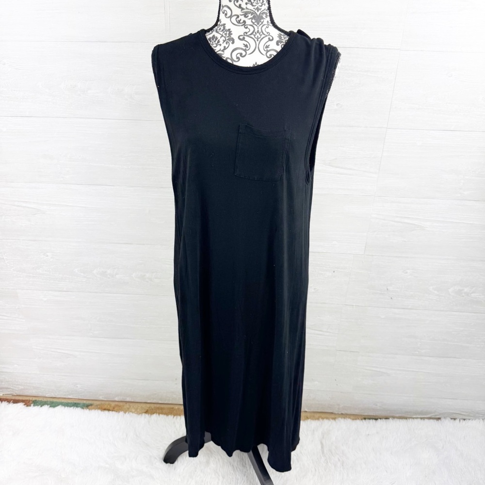 T Alexander Wang Overlap Sleeveless T-Shirt Midi Dress